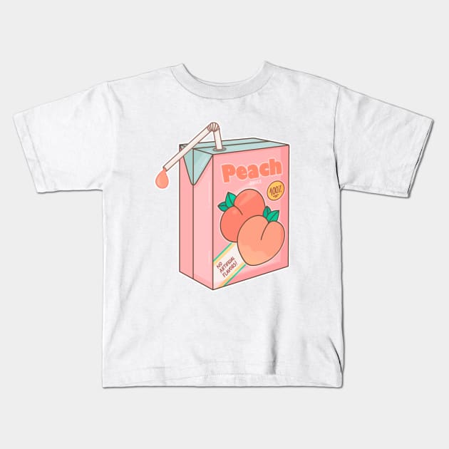 Peach Juice Kids T-Shirt by Lani89